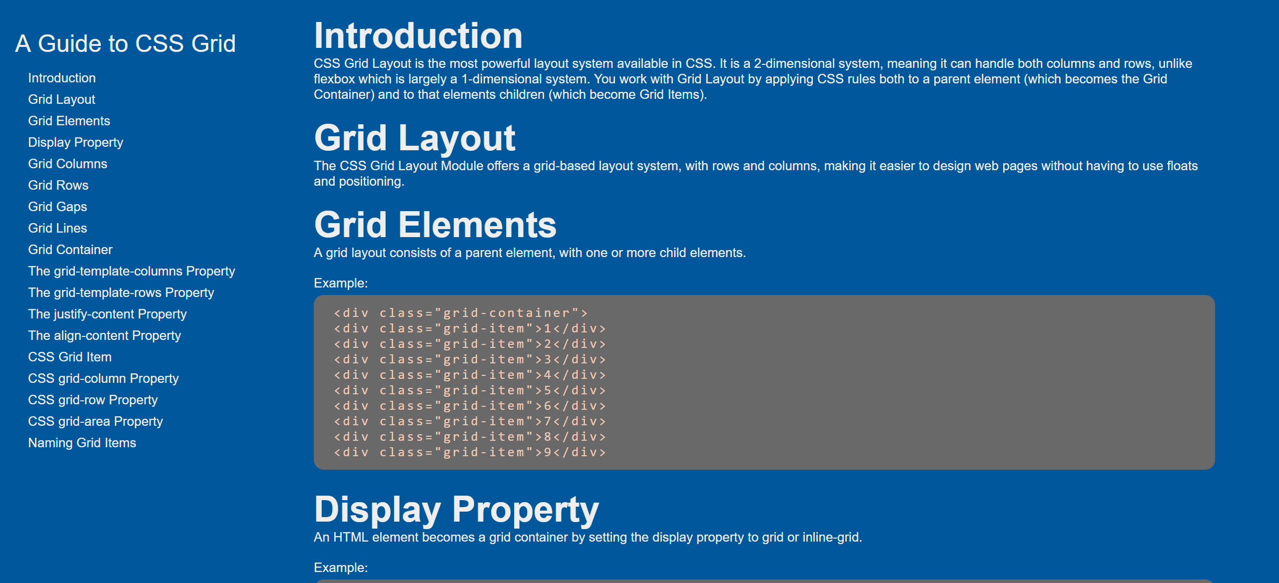 Technical Documentation Page